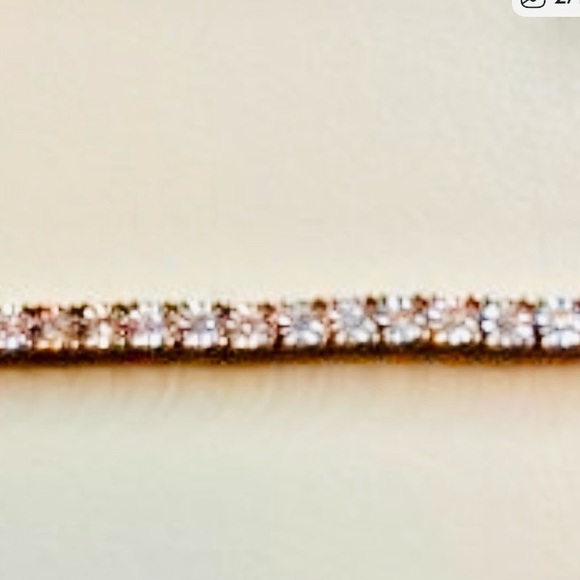 SUN Hallmarked 925 Moissanite Diamond Tennis Bracelet - Picture 2 of 7